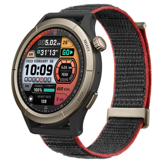 Amazfit Cheetah Pro 47mm Round Running Smart Watch con GPS de doble banda, navegación de ruta y mapas sin conexión, plantilla de entrenamiento, monitor de frecuencia cardíaca,Alexa, batería de 14 días